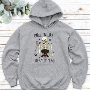 OMG, I'm Like Literally Dead Unisex Personalized Shirt, Halloween Gift