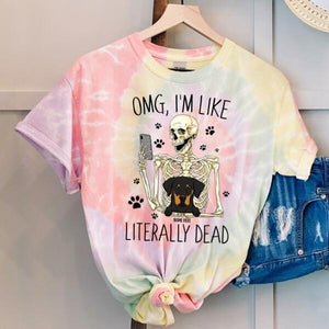 OMG, I'm Like Literally Dead Unisex Personalized Shirt, Halloween Gift