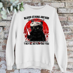 Gift For Halloween, Blood Stains Are Red UV Lights Are Blue I've Watched Enough True Crime They'll Never Find You Unisex Personalized Shirt