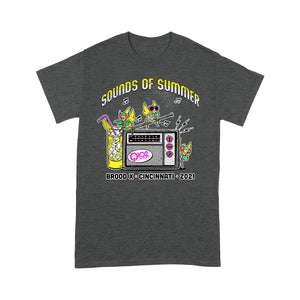 Divesart - Q102 Brood X - Sounds of Summer Cicada 2021 - Unisex T-Shirt - Giftngon Shop