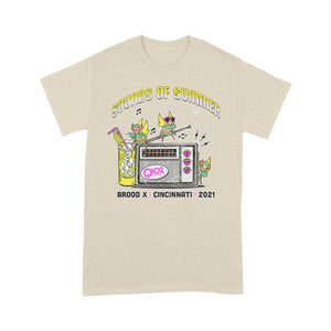 Divesart - Q102 Brood X - Sounds of Summer Cicada 2021 - Unisex T-Shirt - Giftngon Shop