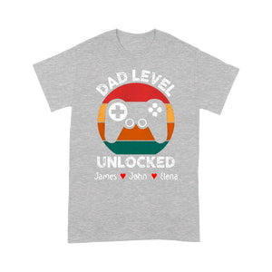 Divesart - Dad Level Unlocked Gamers Shirt Special Gift For Dad Personalized Gift For Father's Day Gift For Birthday - Giftngon Shop