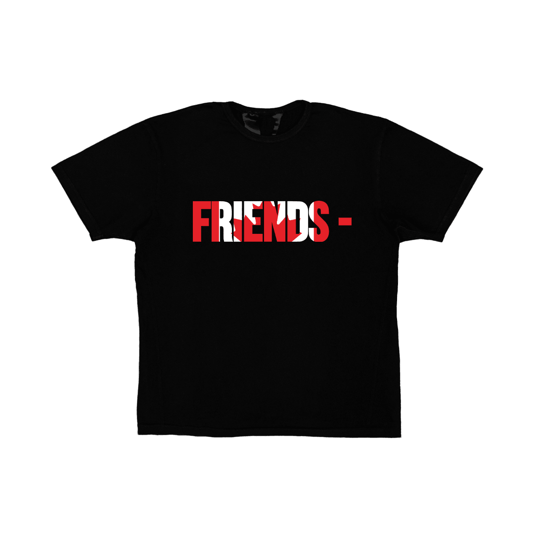 FRIENDS - CAN T-SHIRT - BLACK BACK