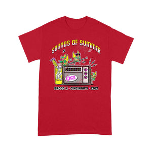 Divesart - Q102 Brood X - Sounds of Summer Cicada 2021 - Premium Tshirt - Giftngon Shop