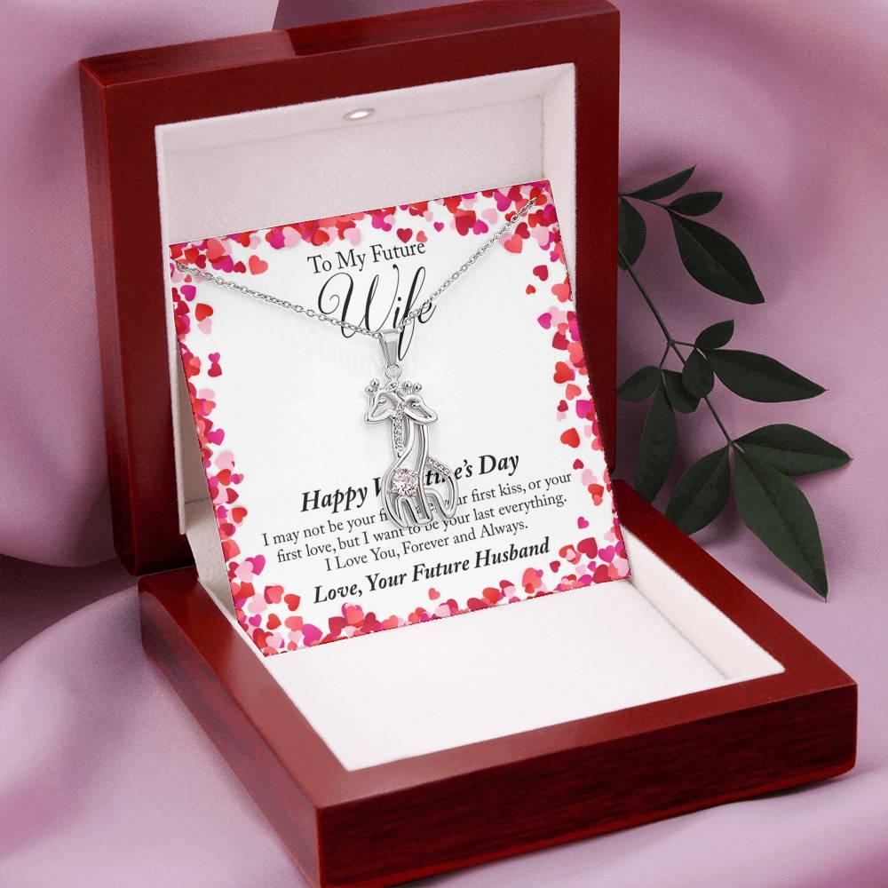 To My Future Wife Valentine's Day Giraffe Necklace