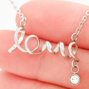 To My Daughter from Dad Valentine's Day Scripted Love Necklace