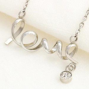To My Daughter from Dad Valentine's Day Scripted Love Necklace
