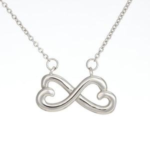 To My Beautiful Wife Valentine's Day Infinite Hearts Necklace
