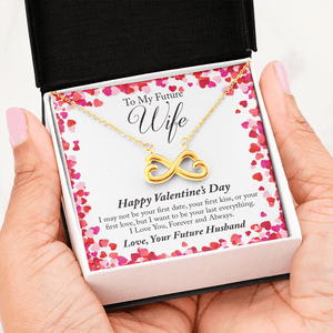 To My Future Wife Valentine's Day Infinite Hearts Necklace