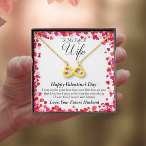 To My Future Wife Valentine's Day Infinite Hearts Necklace