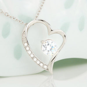 To My Granddaughter from Grandma Valentine's Day Forever Love Necklace