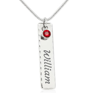To My Future Wife Valentine's Day Birthstone Name Necklace