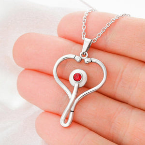 To My Favorite Nurse Valentine's Day Necklace