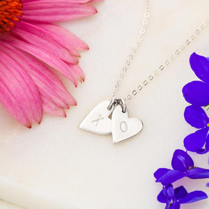 To My Daughter from Dad Valentine's Day Sweetest Hearts Necklace
