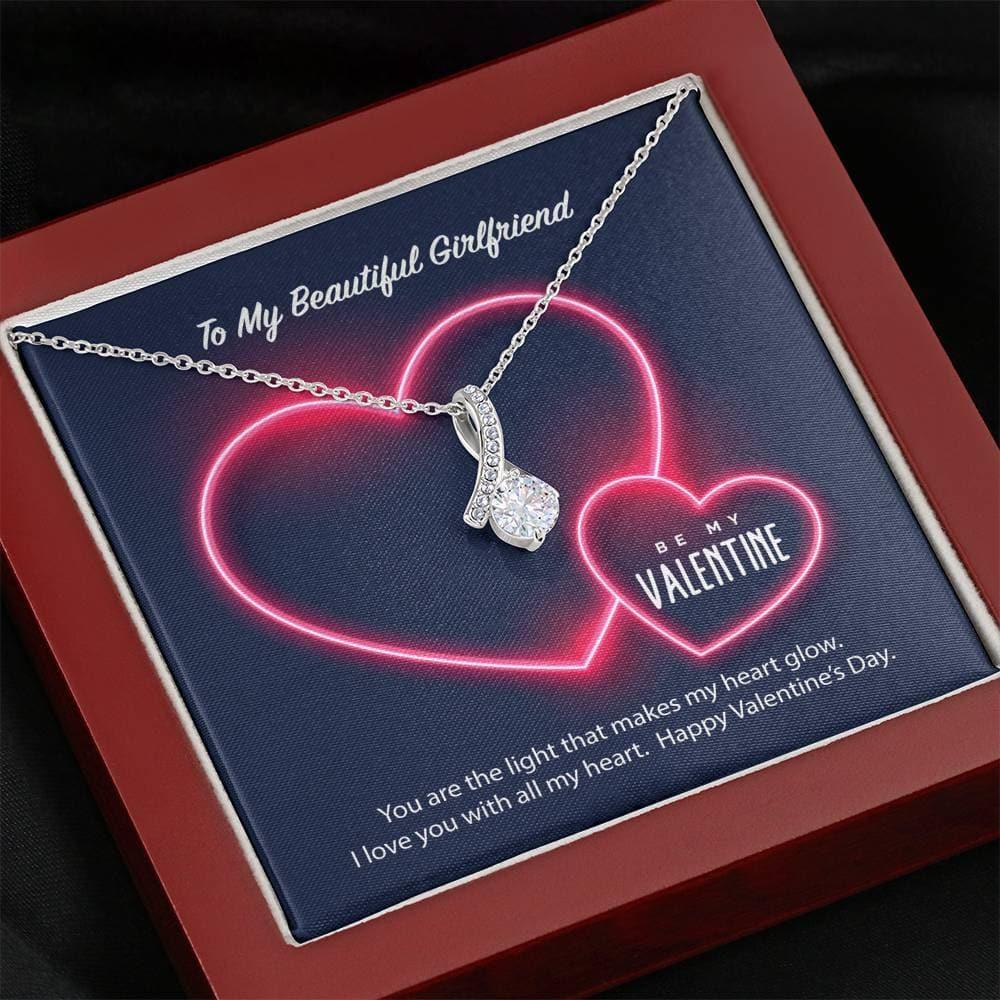 To My Girlfriend Be My Valentine Alluring Beauty Necklace