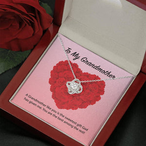 To My Grandmother Love Knot Necklace