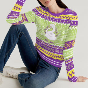 Ayame the Snake Unisex Wool Sweater