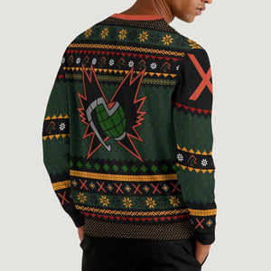 Bakugo Fire Xmas Unisex Wool Sweater