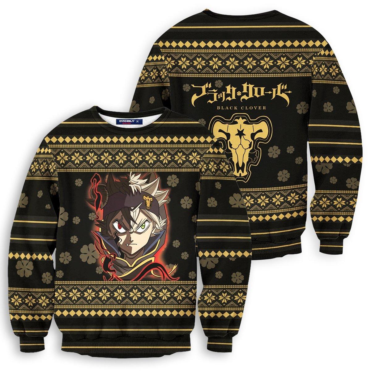 Black Clover Christmas Unisex Wool Sweater