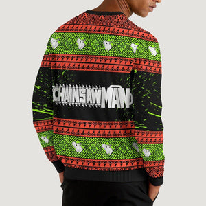 Chainsawman Xmas Unisex Wool Sweater