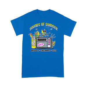 Divesart - Q102 Brood X - Sounds of Summer Cicada 2021 - Premium Tshirt - Giftngon Shop