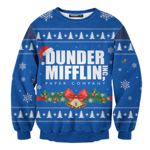 Dunder Mifflin Holiday Unisex Wool Sweater