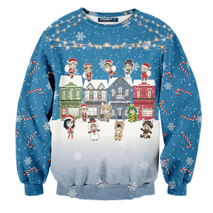 Fly High Christmas Unisex Wool Sweater