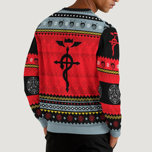 Full Metal Xmas Unisex Wool Sweater