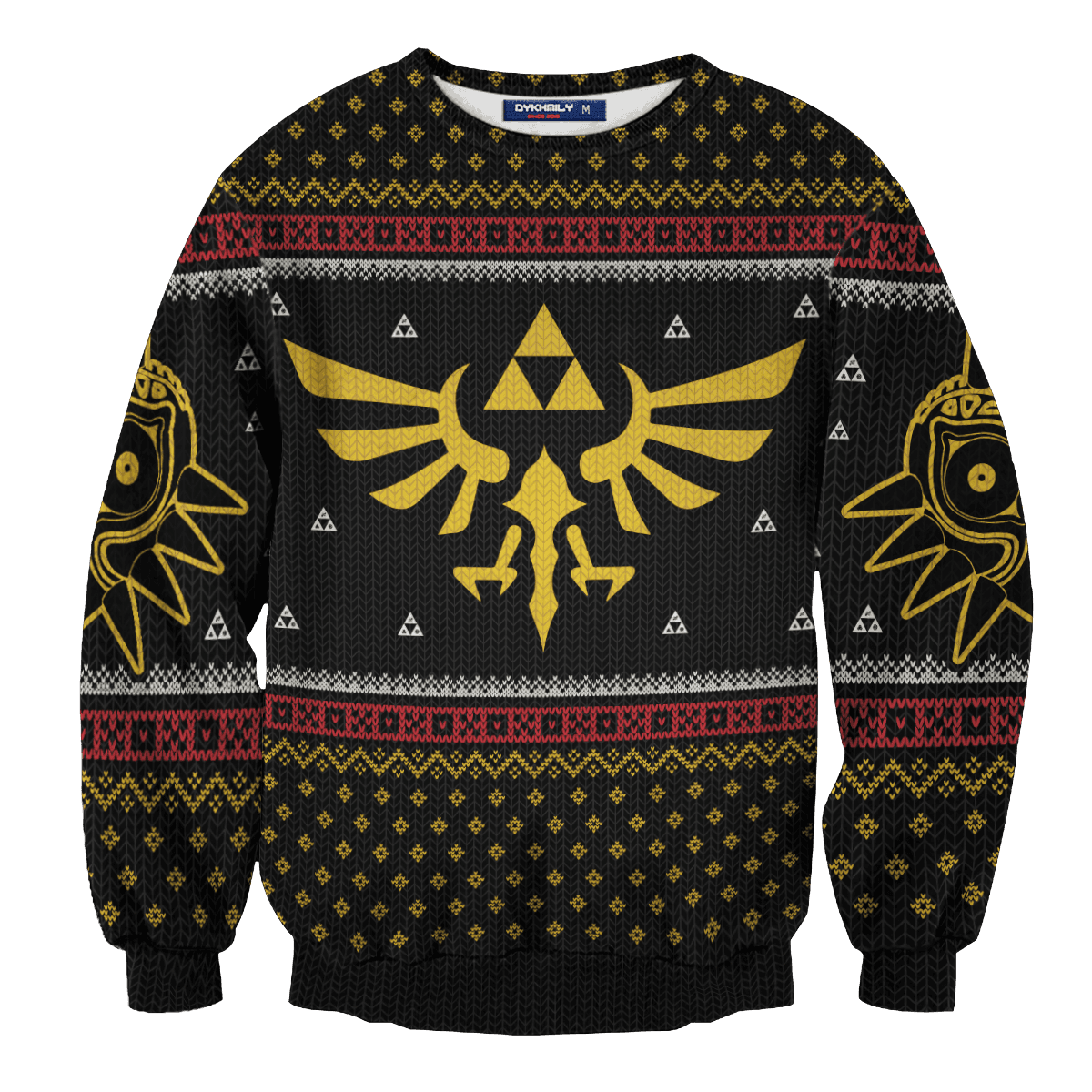 Legend of Zelda Triforce Christmas Unisex Wool Sweater