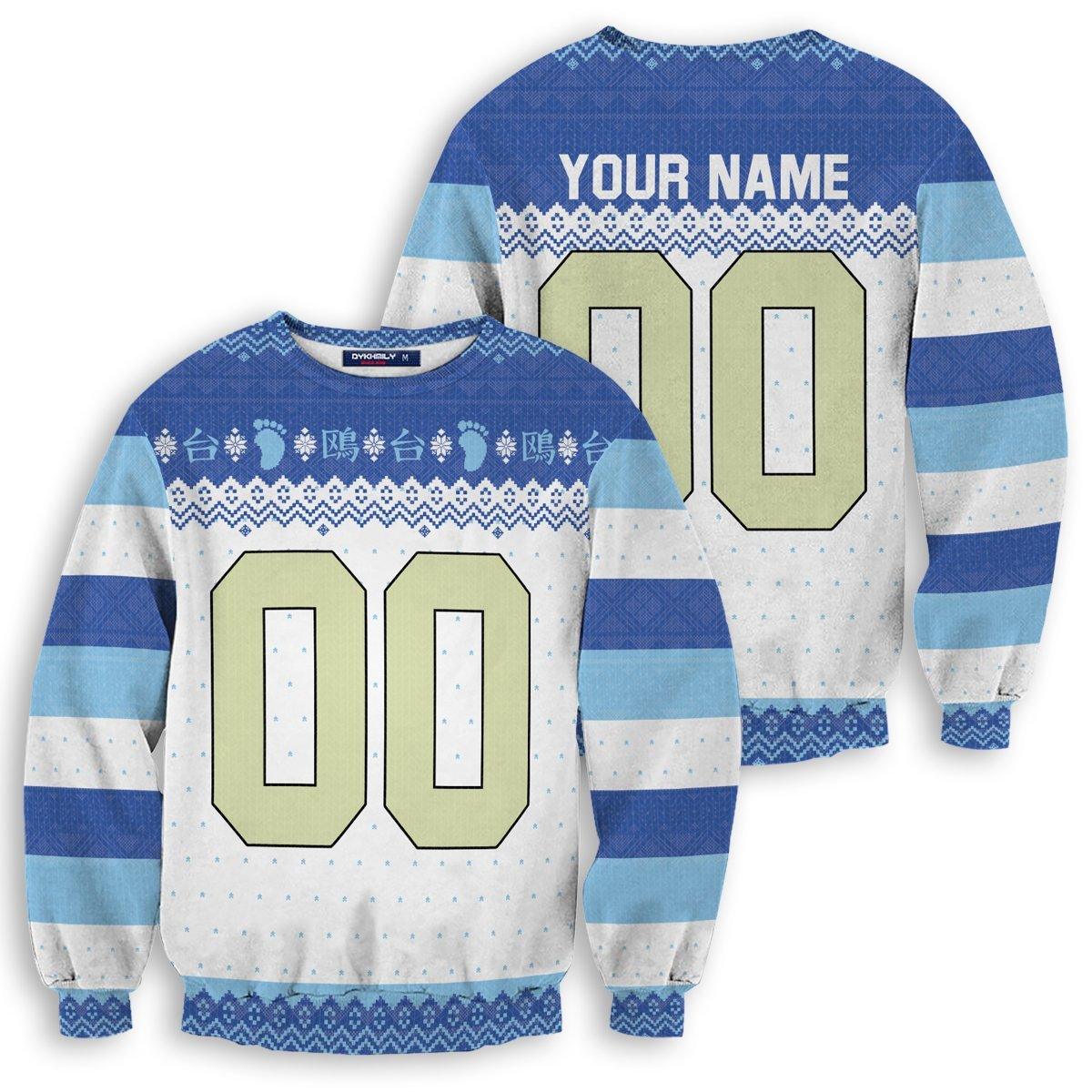 Personalized Kamomedai Christmas Unisex Wool Sweater