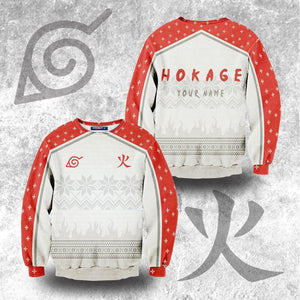 Personalized Konoha Hokage Unisex Wool Sweater