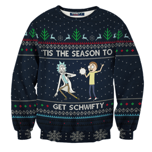 Schwifty Christmas Unisex Wool Sweater