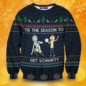 Schwifty Christmas Unisex Wool Sweater