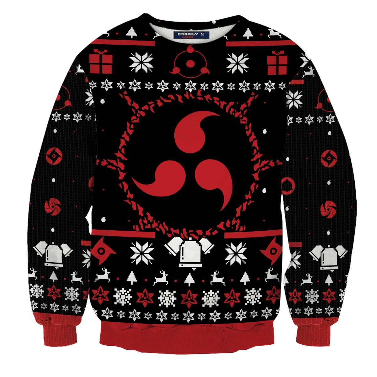 Sharingan Christmas Unisex Wool Sweater