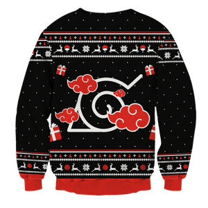 Yin Yang Naruto Sasuke Christmas Unisex Wool Sweater